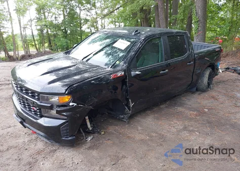 2021 Chevrolet Silverado 1500 4Wd Short Bed Custom Trail Boss из США, поврежденный, VIN 1GCPYCEF3MZ398120